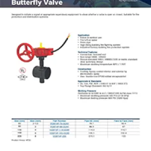 Grooved Monitored Butterfly Valve
