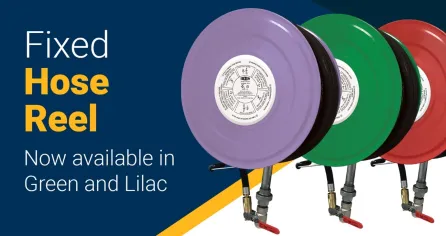 Fixed Hose Reel- Lilac and Green
