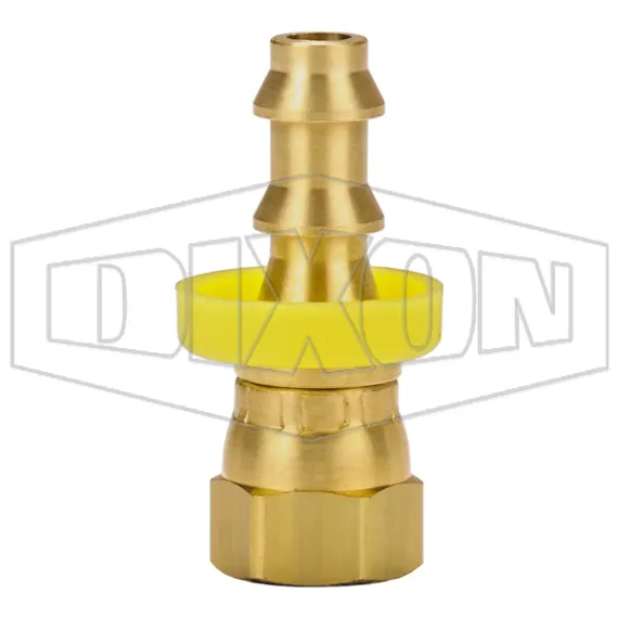 Female NPSM Swivel x Push-on Hose Barb Ball Seat