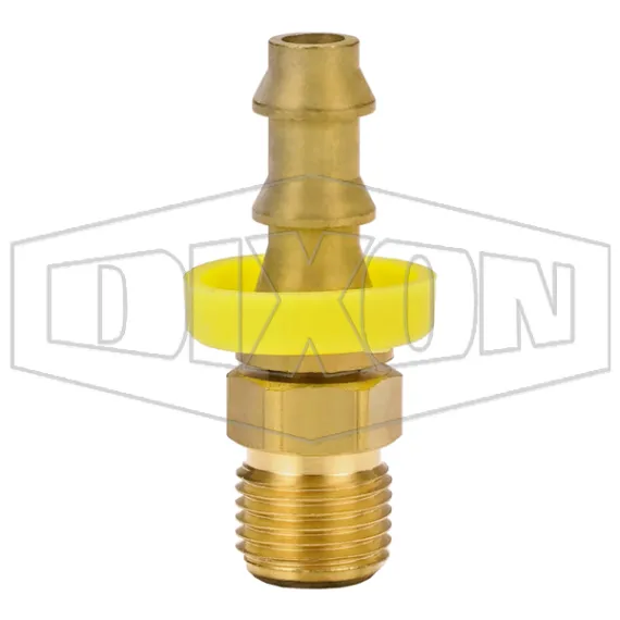 Male SAE Inverted Flare Swivel x Push-on Hose Barb