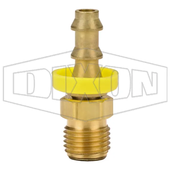 Male SAE Inverted Flare Swivel x Push-on Hose Barb