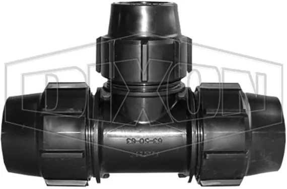 metric reducing tee 7340 plasson fitting