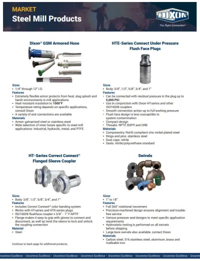 Steel Mill Products