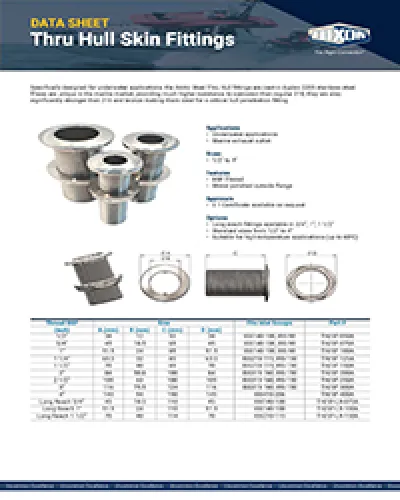 Thru Hull and Tank Penetration Fittings