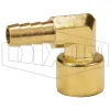 Female NPTF x Hose Barb 90° Elbow