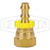 Female NPSM Swivel x Push-on Hose Barb Ball Seat