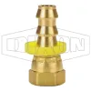 Female NPSM Swivel x Push-on Hose Barb Ball Seat