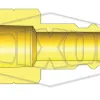 cj series pneumatic female threaded plug half cut out